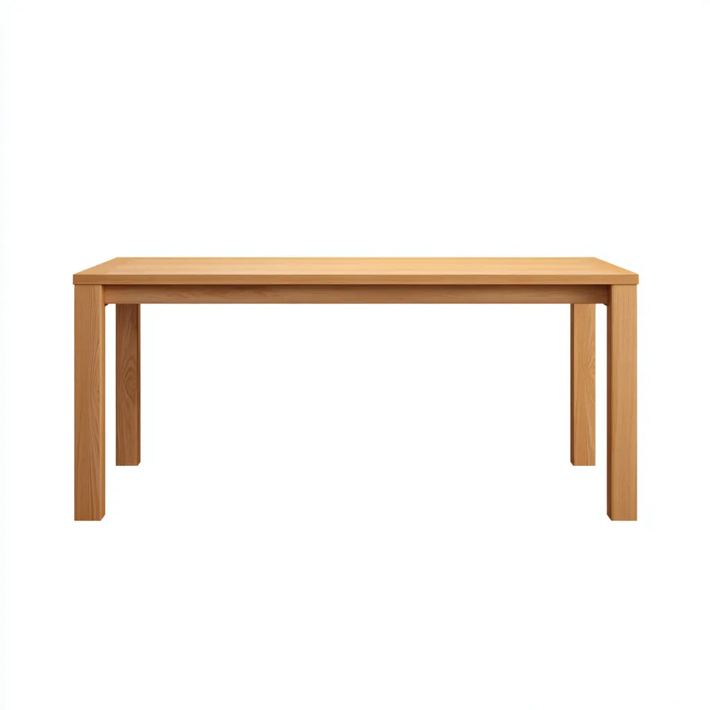 Table basse - bois massif - 120x65x45 cm - chêne clair - style minimaliste-Snugure