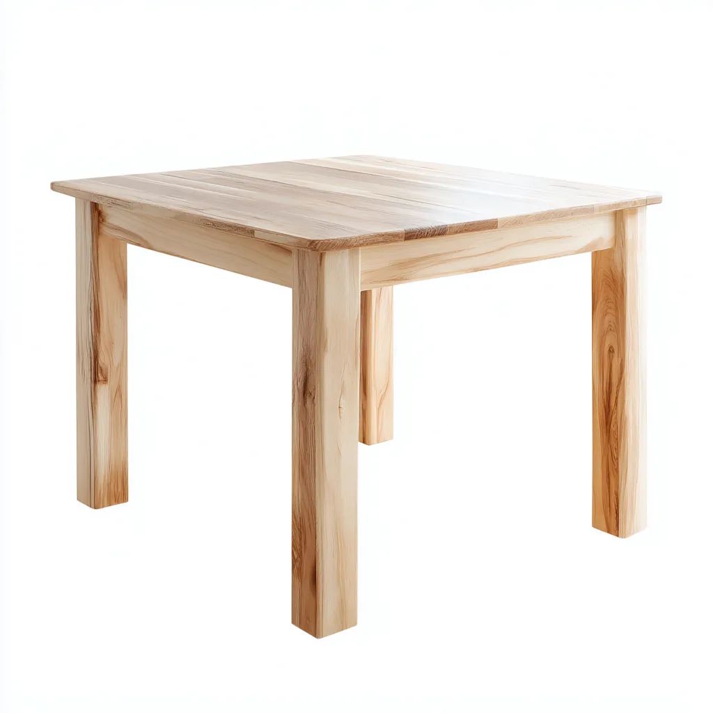 Table de jardin - bois massif - 80x80x75 cm - naturel - style nordique-Snugure