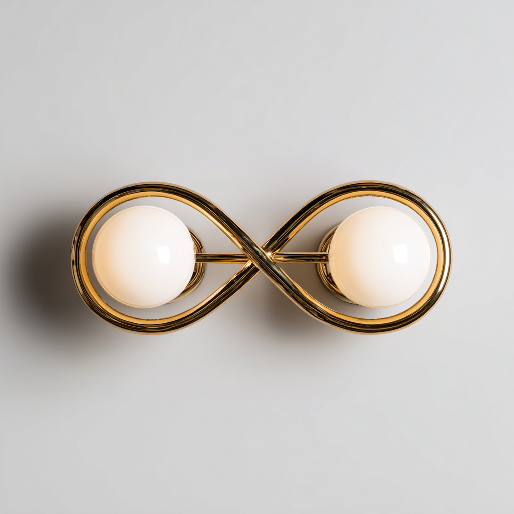 Applique murale - métal-verre opalin - 38x12x18 cm - doré-blanc - style moderne - éclairage mural décoratif pour salon ou chambre-Snugure