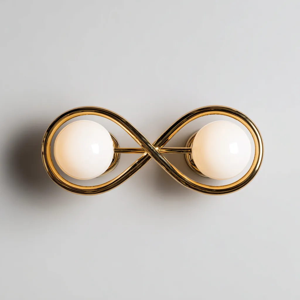 Applique murale - métal-verre opalin - 38x12x18 cm - doré-blanc - style moderne - éclairage mural décoratif pour salon ou chambre-Snugure