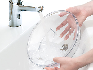 Microwave Cover for Food, Clear Microwave Splatter Cover with Water Steamer