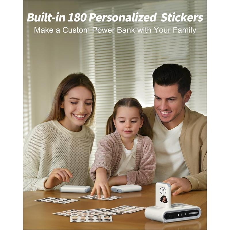 Family Power Hub, Home Power Bank 3-Pack 10000mAh Portable Charger 