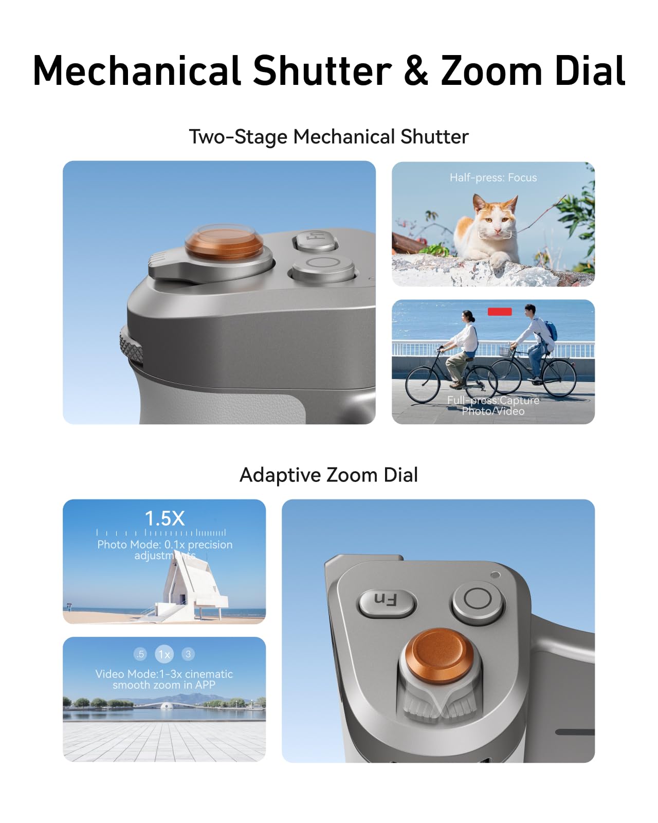 📸✨ Pro Shot Imaging Grip + Beauty Selfie Flash Light Bundle Kit 