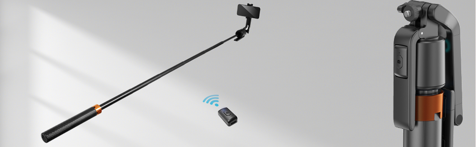 70&amp;#34; Tall Travel Stand Tripod with Remote and Gesture Control