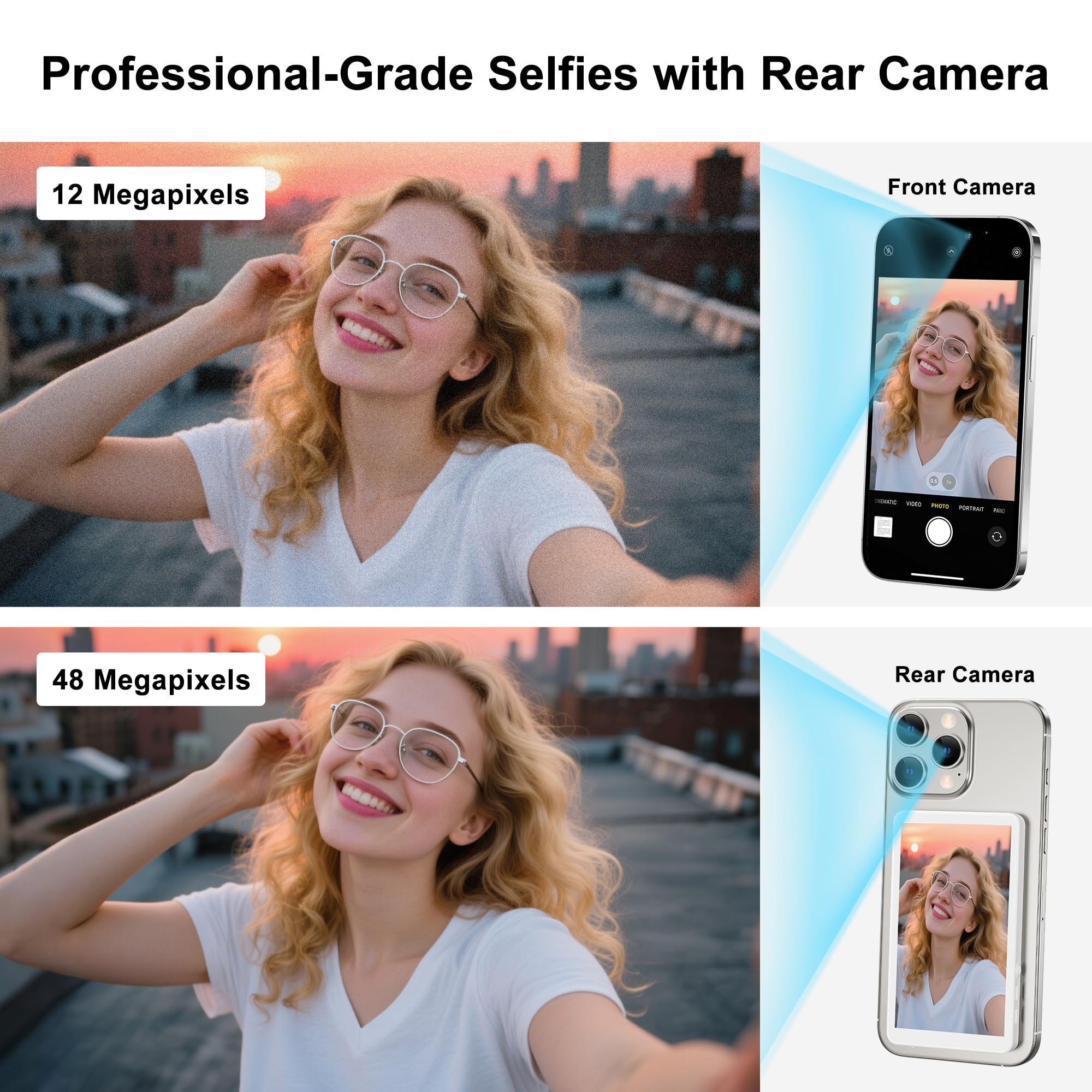 Magnetic Selfie Screen: Use Your Back Camera Like a Pro 🤳✨