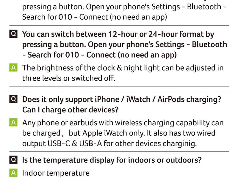 Acer 7 in 1 Wireless Charging Station with Fast Wireless Charger, LED Night Light, Bluetooth Time Sync Clock & Temperature Display, USB-A & USB-C, Magnetic MagSafe &ndash; for iPhone, Android Phone, Apple Watch & AirPods, Gift