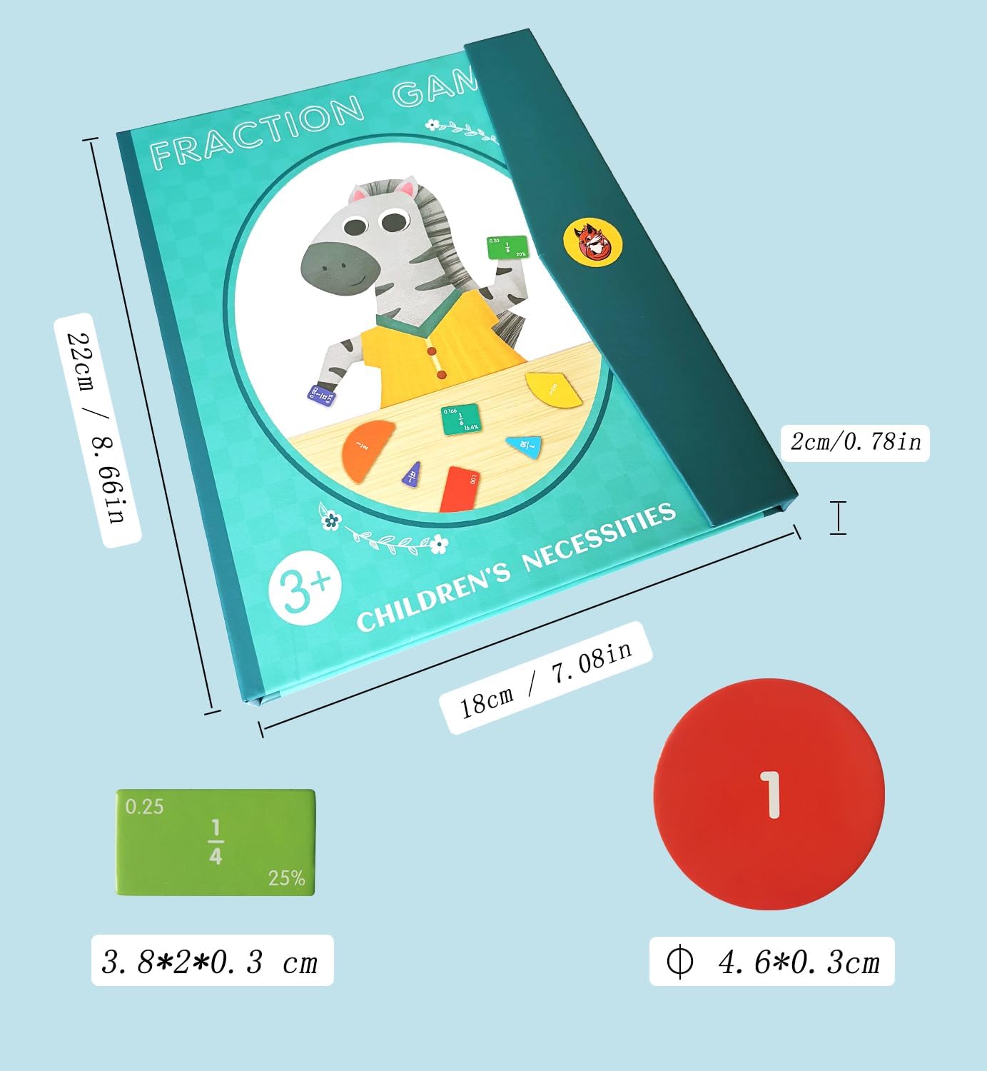 🎉Last Day Final Sale⏰️magnetic fraction demonstration book