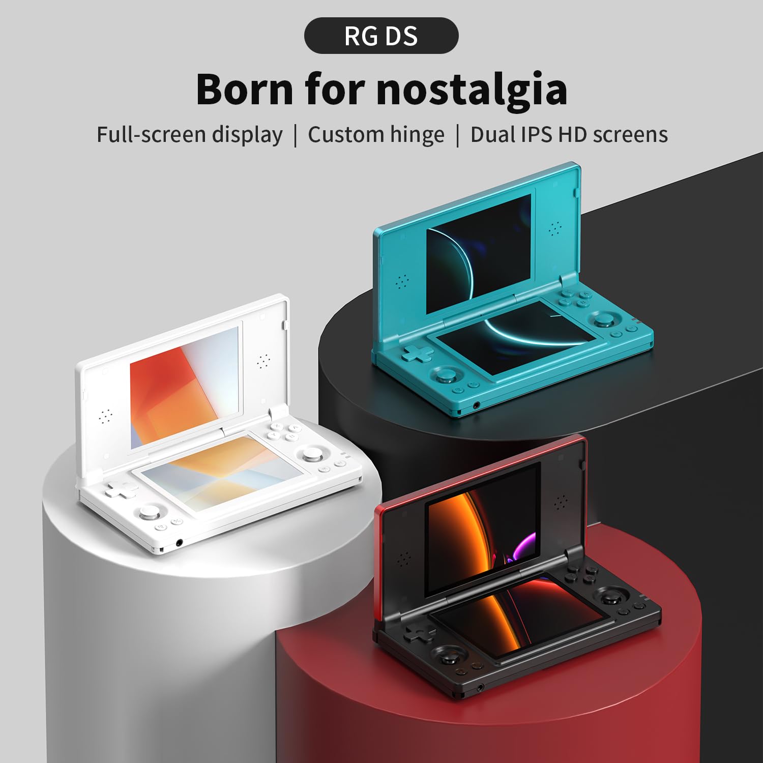 RG DS Dual Screen Retro Console - Ultimate Bundle Set 🎮✨