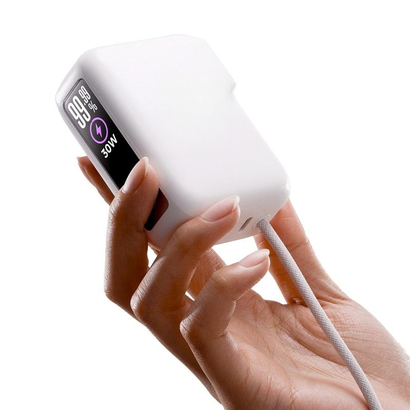 3 in 1 Fast Travel Charger, Smart Display Charger
