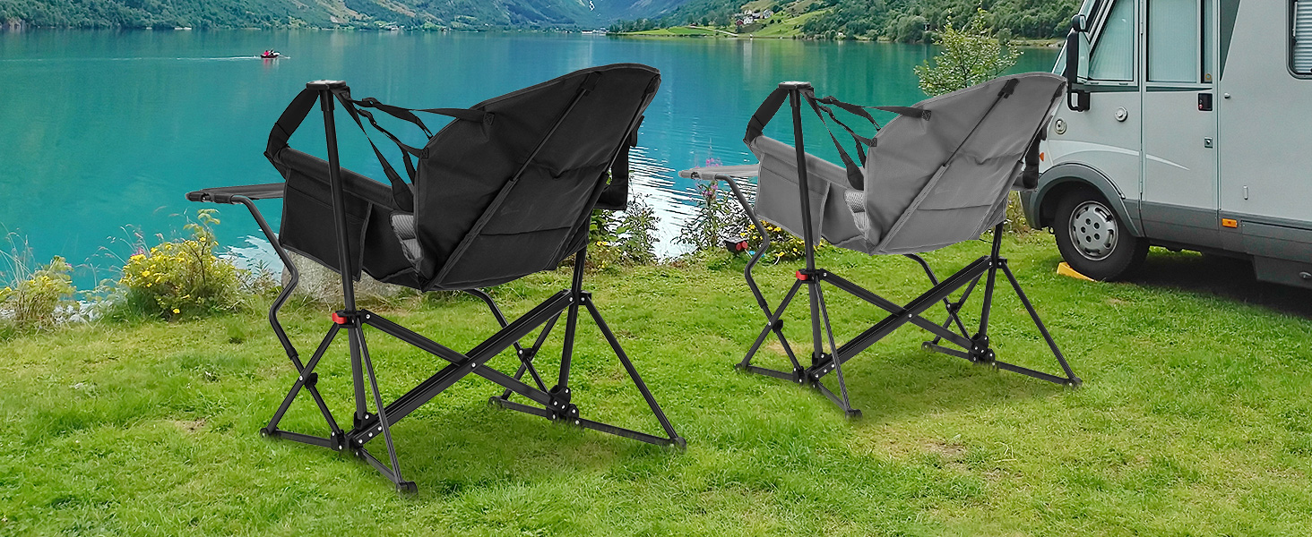 Ainfox Folding Rocking Hammock Chair - Outdoor Use