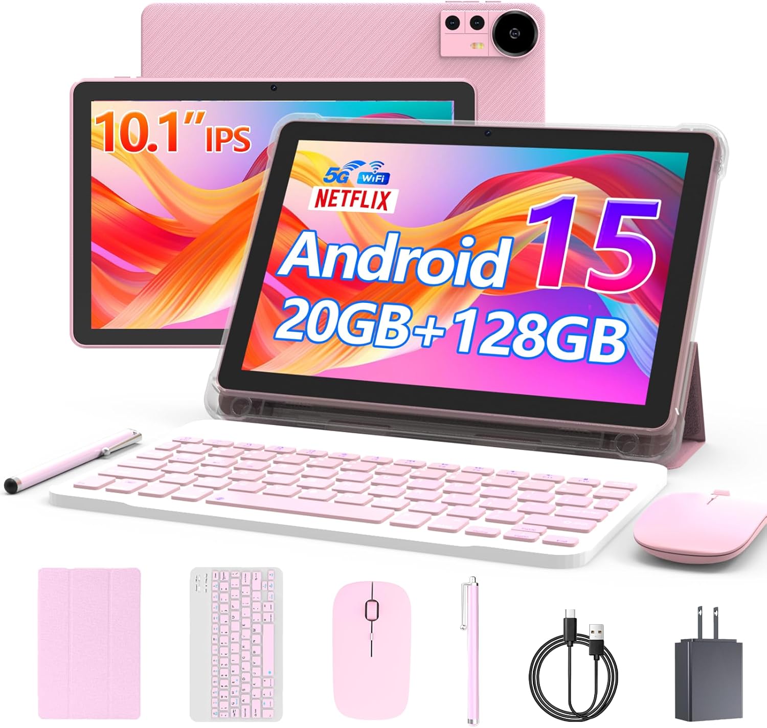 2-in-1 Android Tablet Set | 10" HD Screen + Keyboard & Mouse 💻