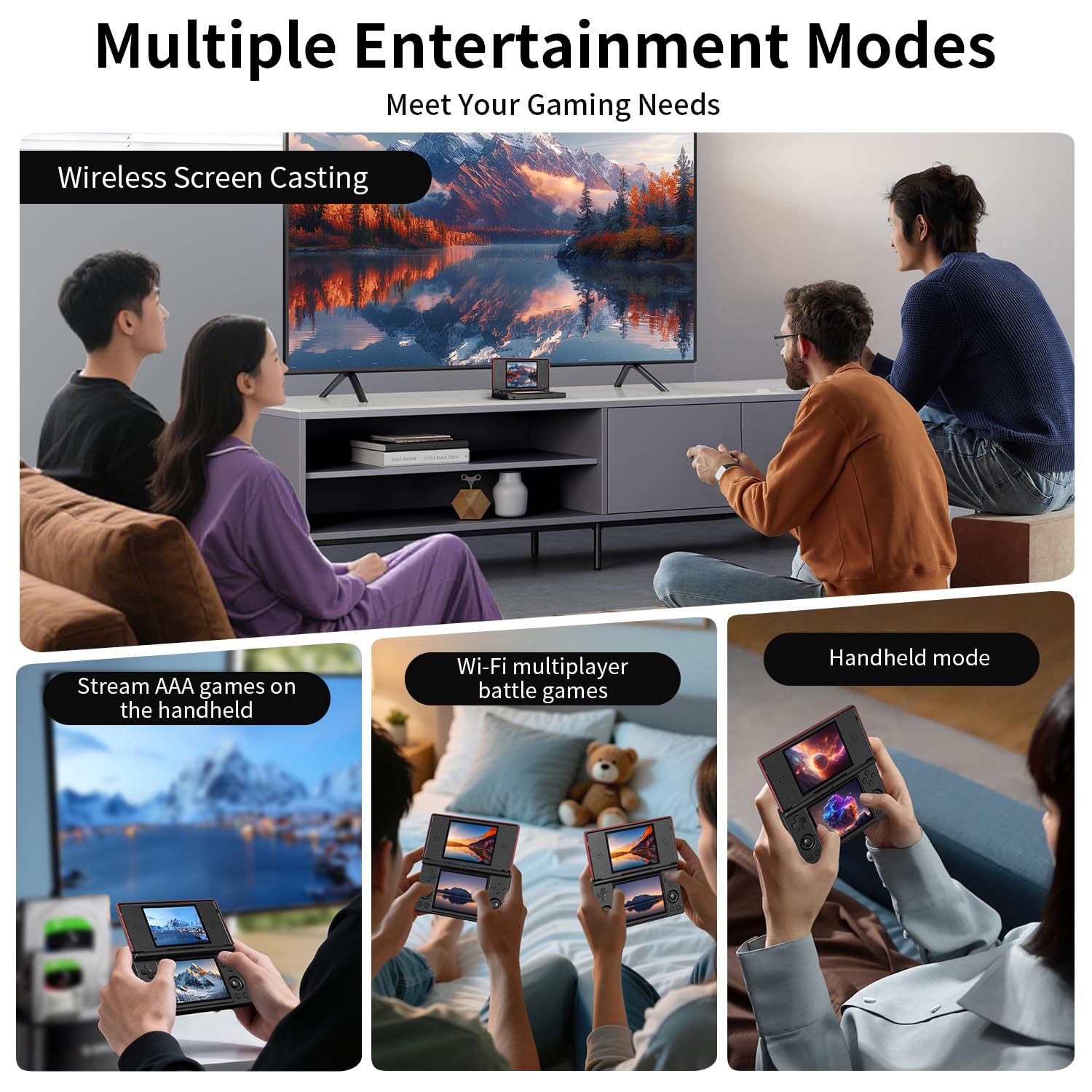 RG DS Dual Screen Retro Console - Ultimate Bundle Set 🎮✨