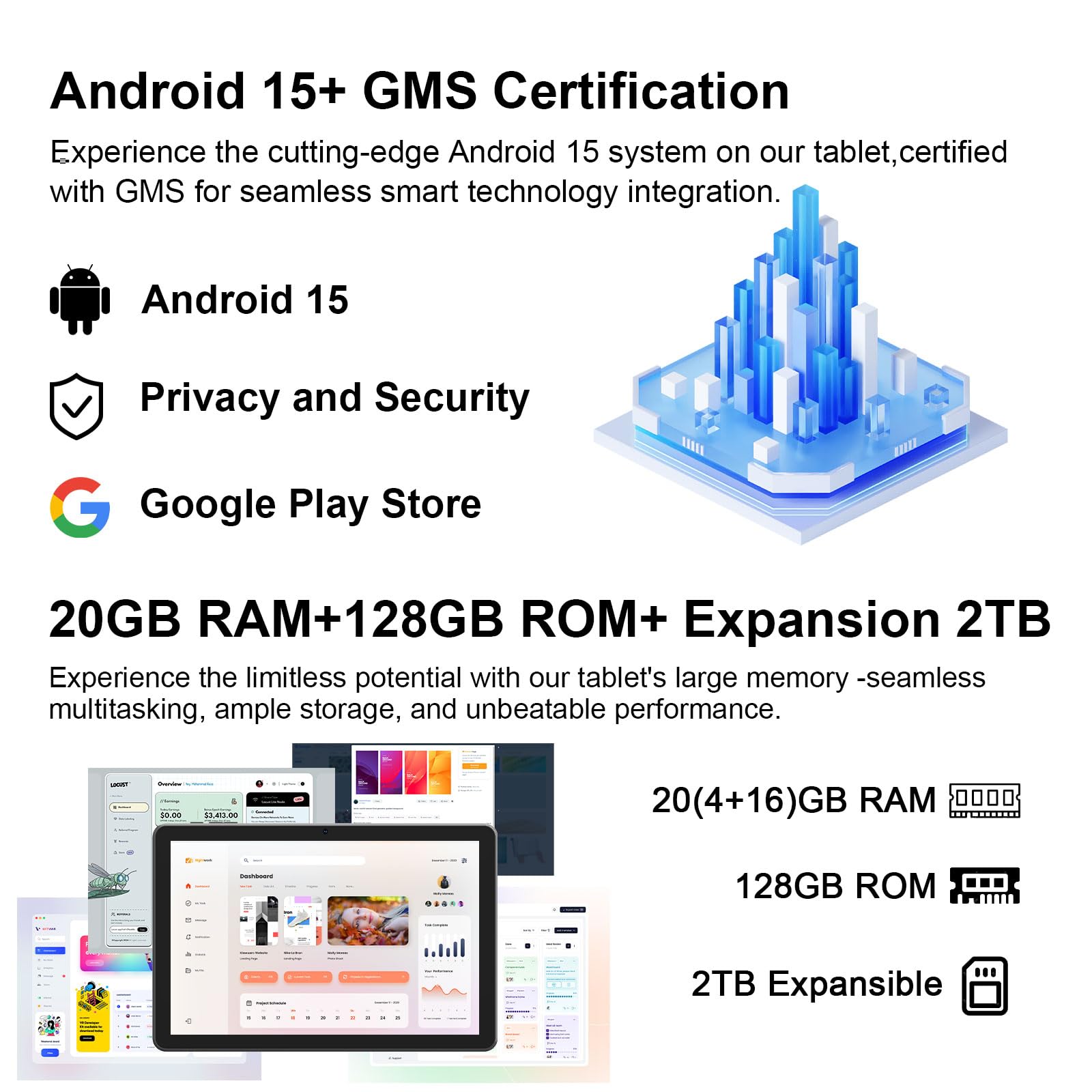2-in-1 Android Tablet Set | 10" HD Screen + Keyboard & Mouse 💻