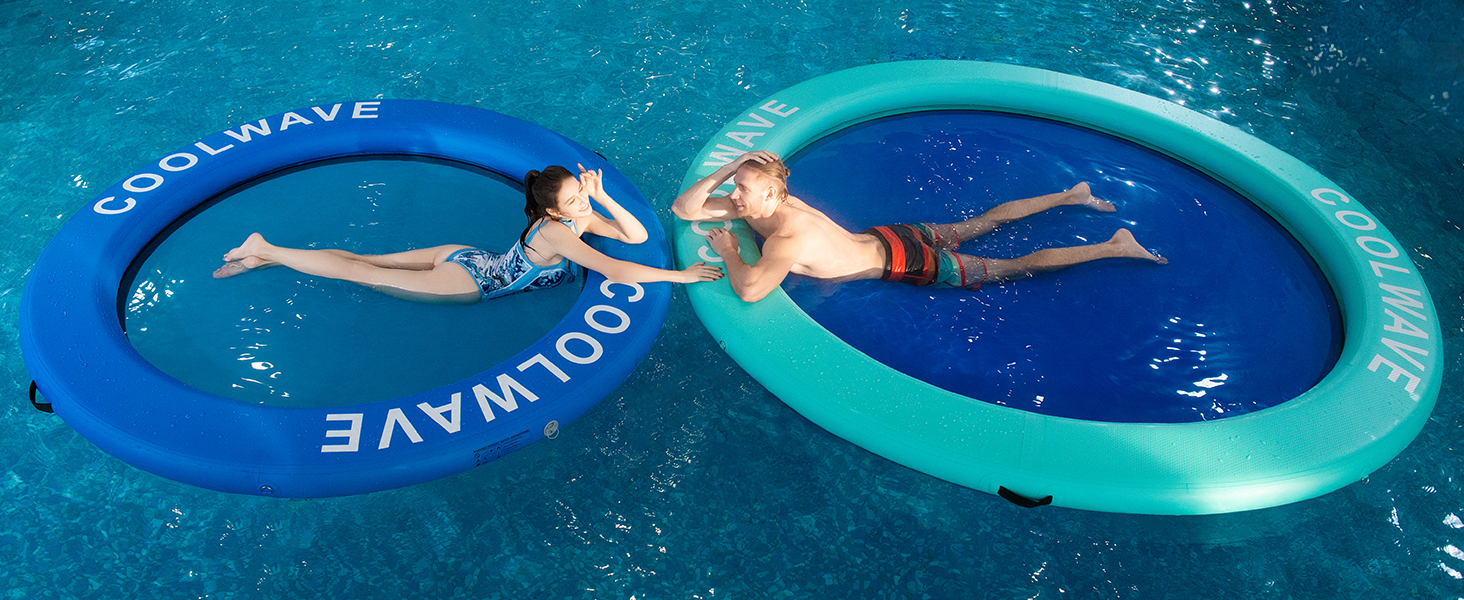 COOLWAVE Water Hammock Float - Lightweight Easy Carrying