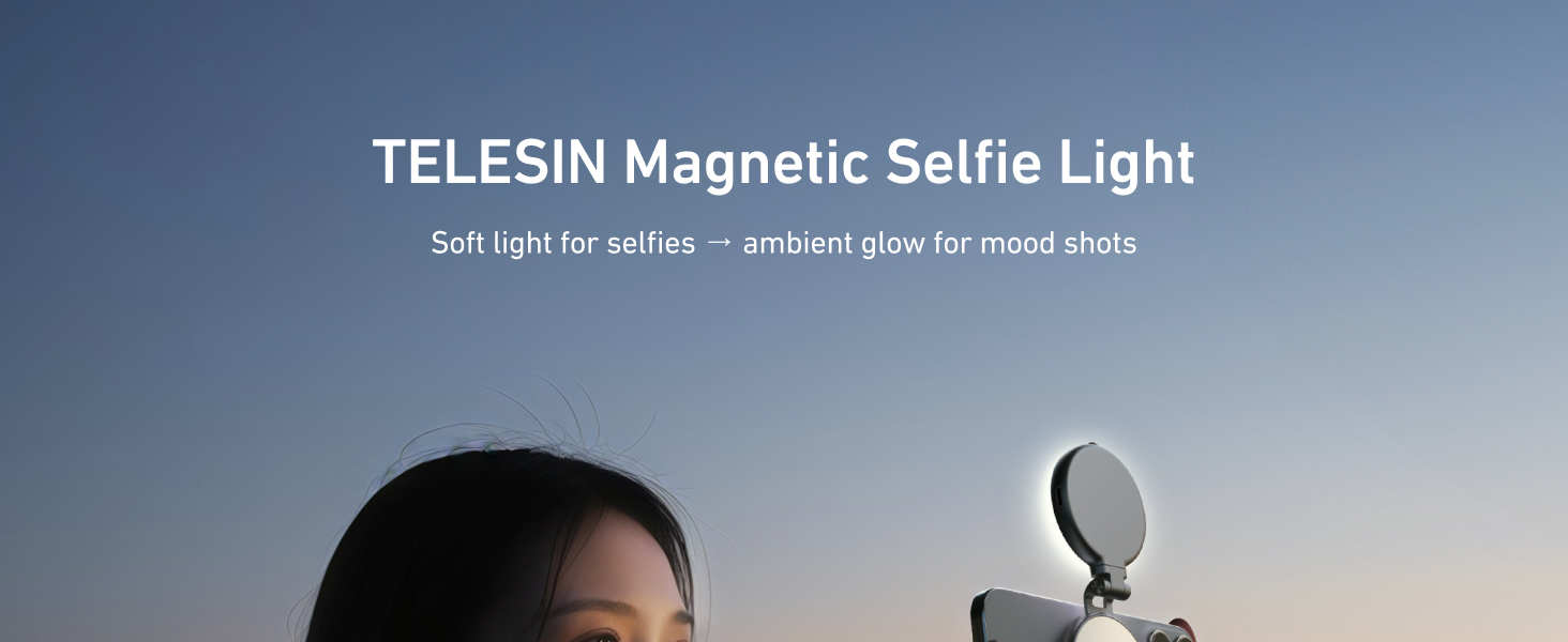 TELESIN Magnetic Selfie Light