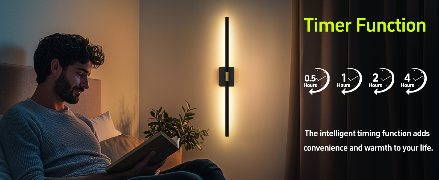 wall sconce with timer