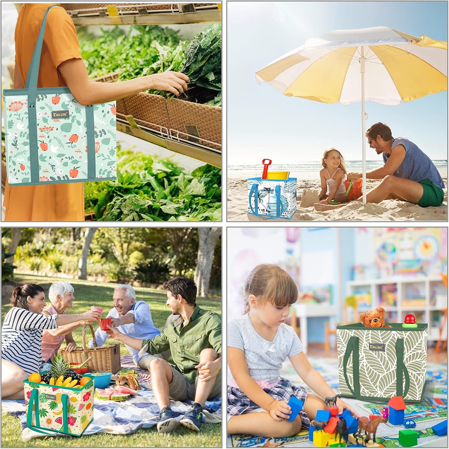 🎉Limited-Time Black Friday Deal-3Pk Reusable Grocery Bags