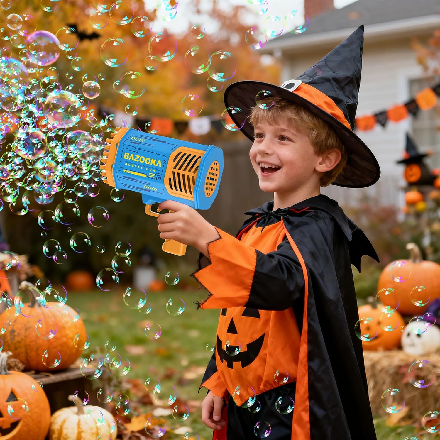 Bubble Gun, 69 Holes Bubble Machine Bubbles Kids Toys