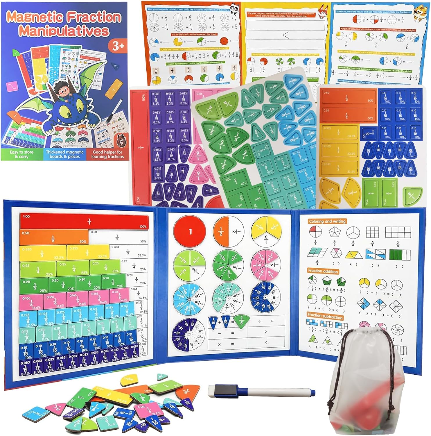 🎉Last Day Final Sale⏰️magnetic fraction demonstration book