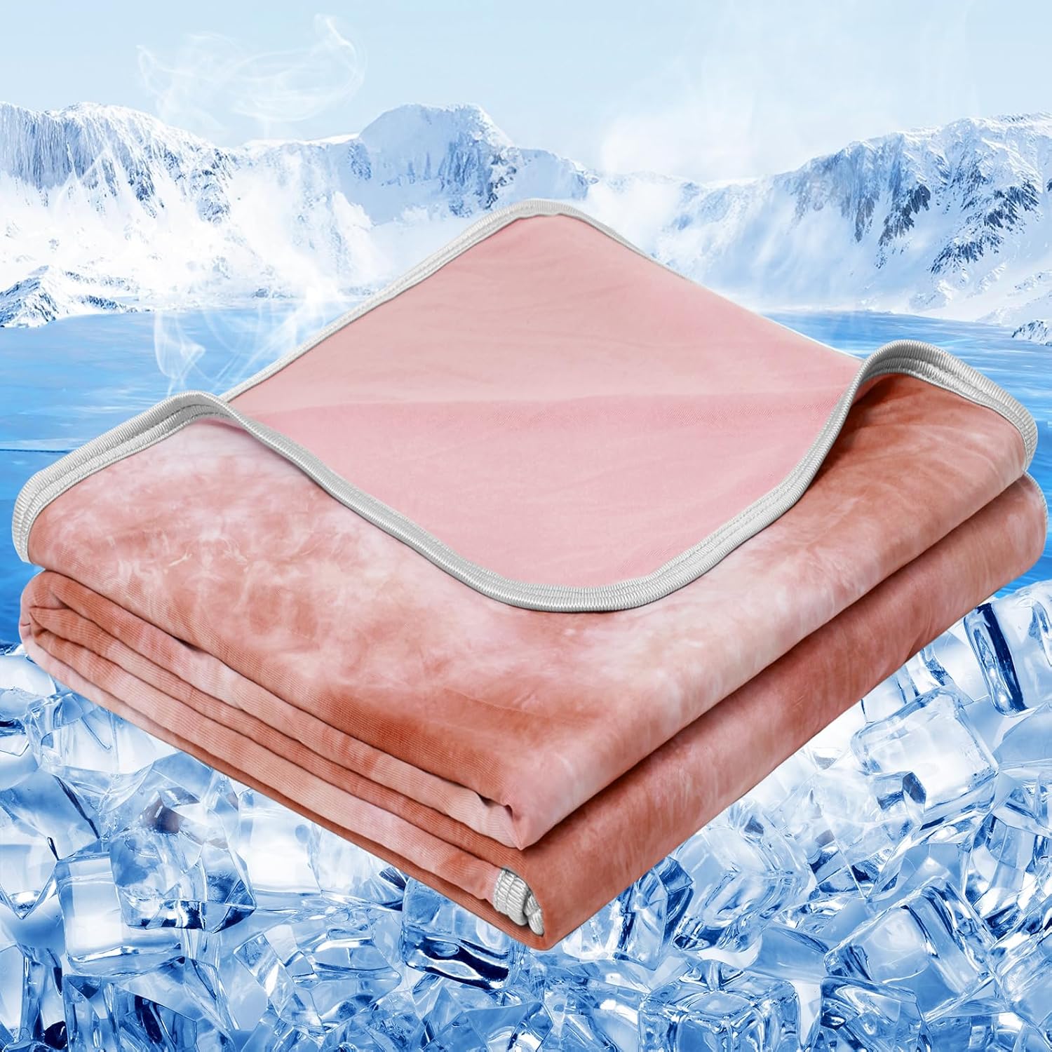 ❄️ Tie-Dye Cooling Blanket Queen Size | Instant 4–9°F Cooling, Oeko-Tex Certified, 13 Colours 🌙