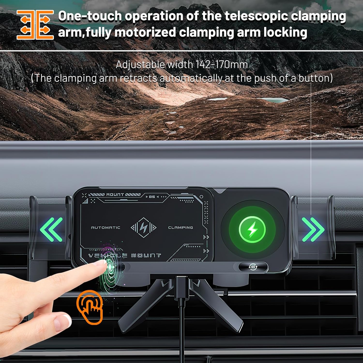 High Intelligent Mobile Phone/Pad Holder,2 in 1 Auto Rotating Phone Holder