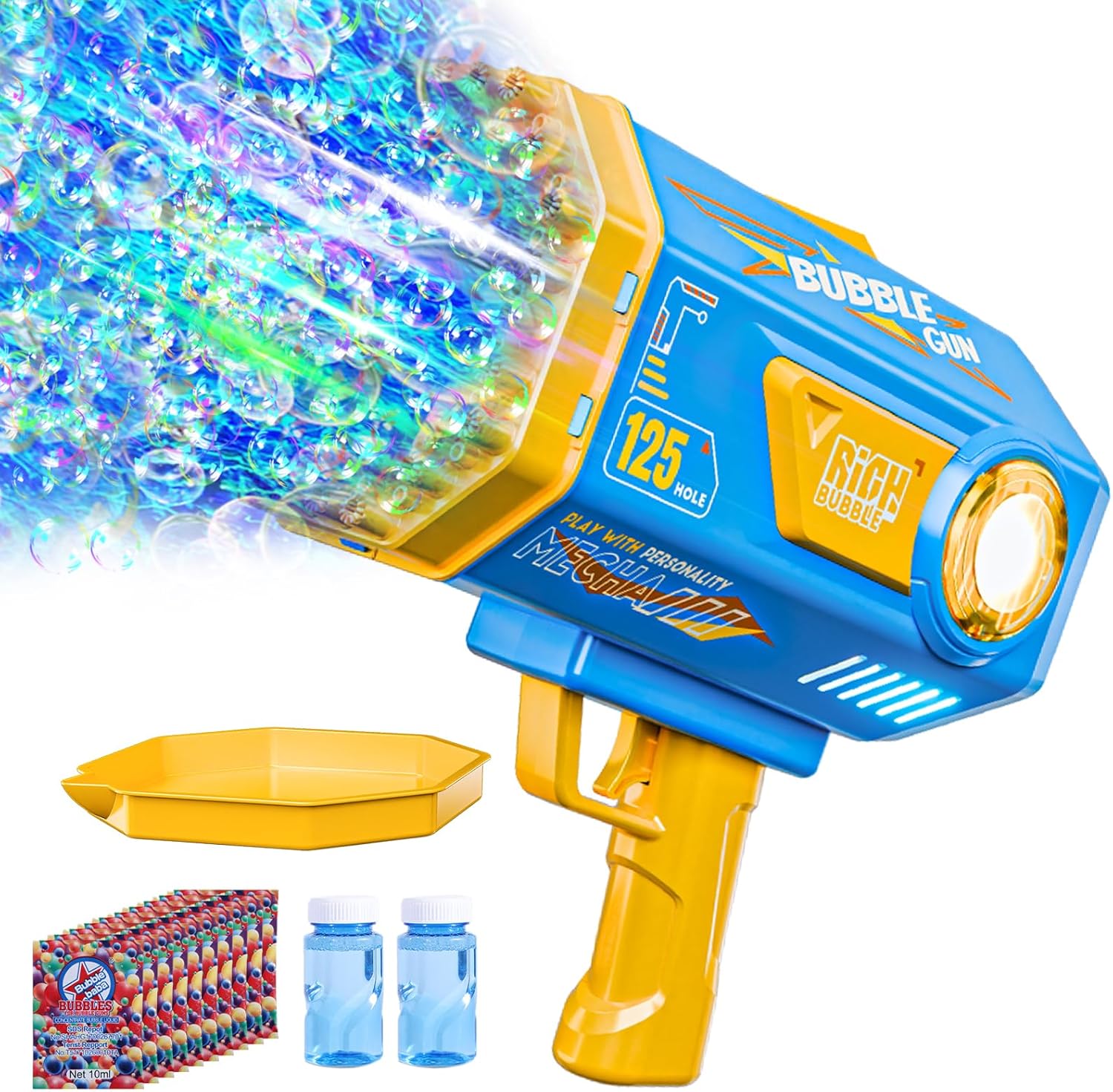 Bubble Gun, 69 Holes Bubble Machine Bubbles Kids Toys