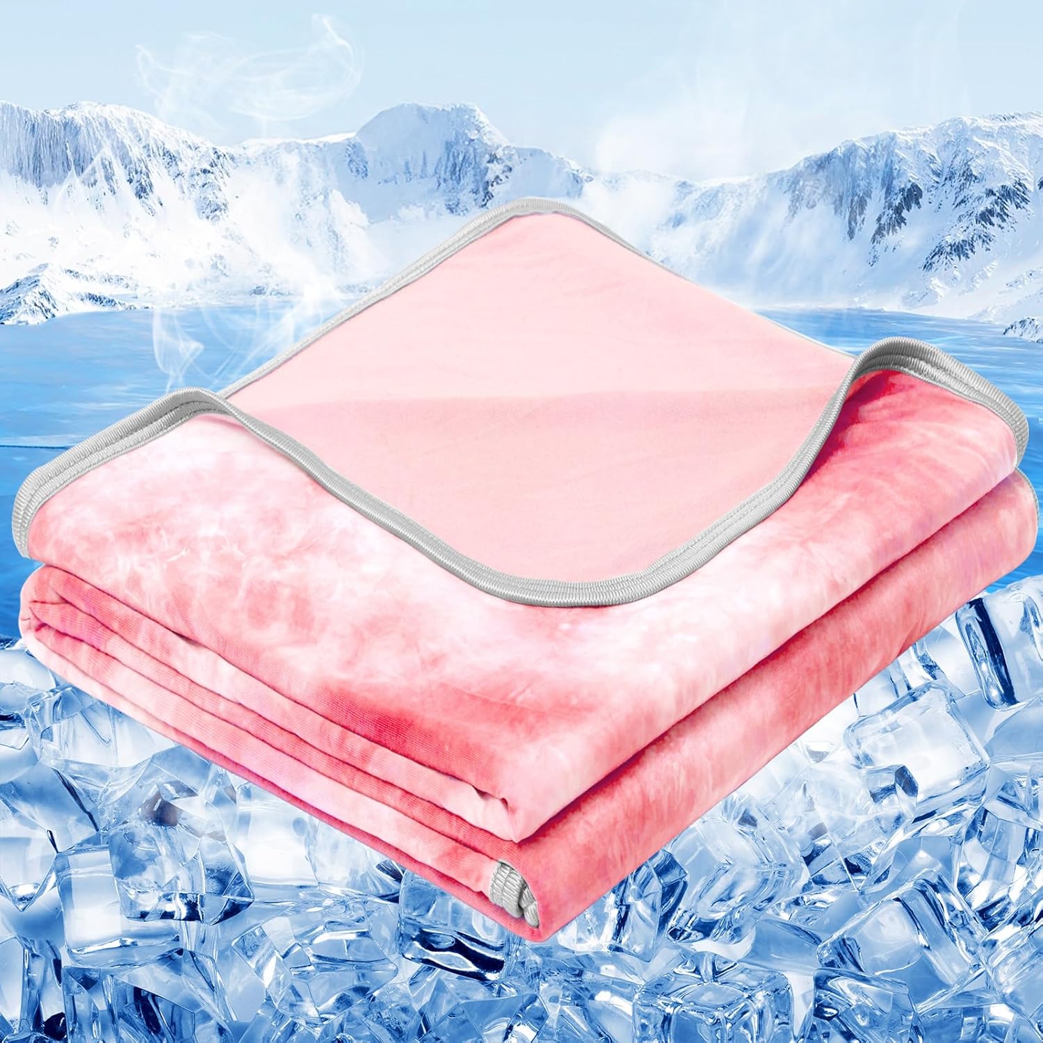 ❄️ Tie-Dye Cooling Blanket Queen Size | Instant 4–9°F Cooling, Oeko-Tex Certified, 13 Colours 🌙