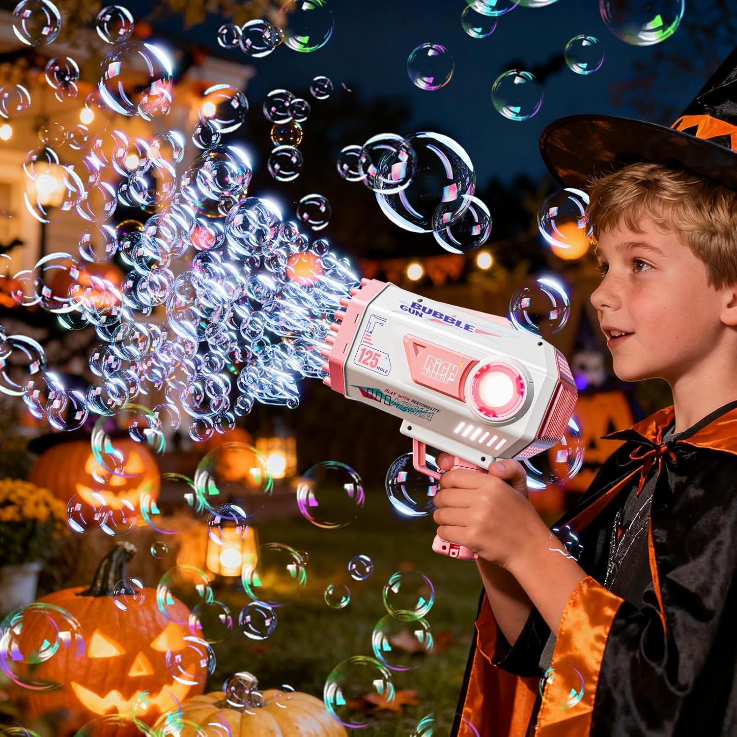 Bubble Gun, 69 Holes Bubble Machine Bubbles Kids Toys