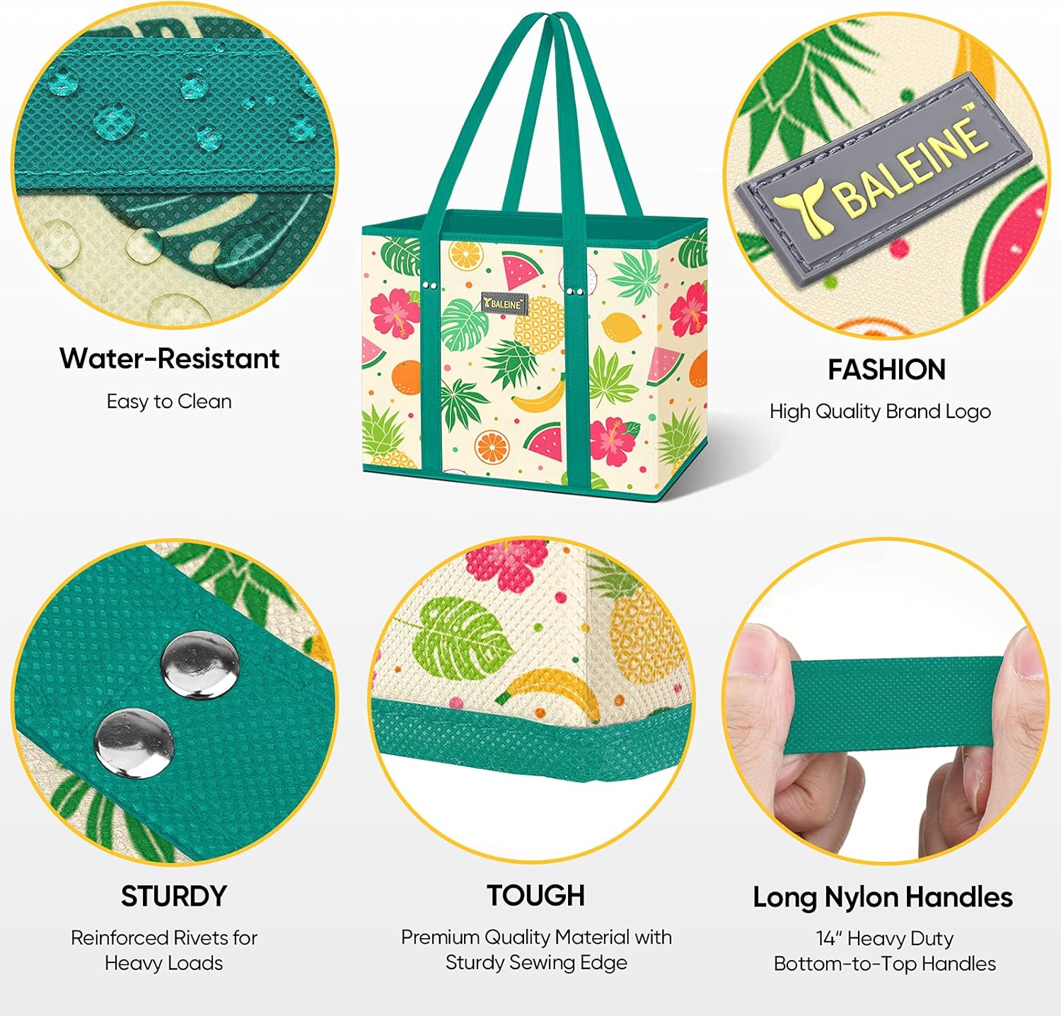 🎉Limited-Time Black Friday Deal-3Pk Reusable Grocery Bags