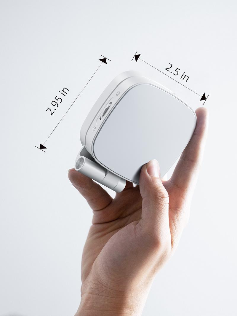 Weilisi Magnetic Selfie Light Compatible with iPhone Magsafe, Adjusted 5 Modes,CRI97+ Rechargable LED Phone Fill Light with Mirror for Selfies, Photography, Makeup, Vlogs, TikTok, Video Recording（Included Metal Ring)