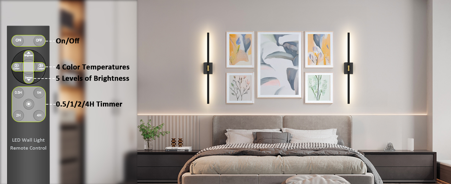 remote controlled battery wall sconce