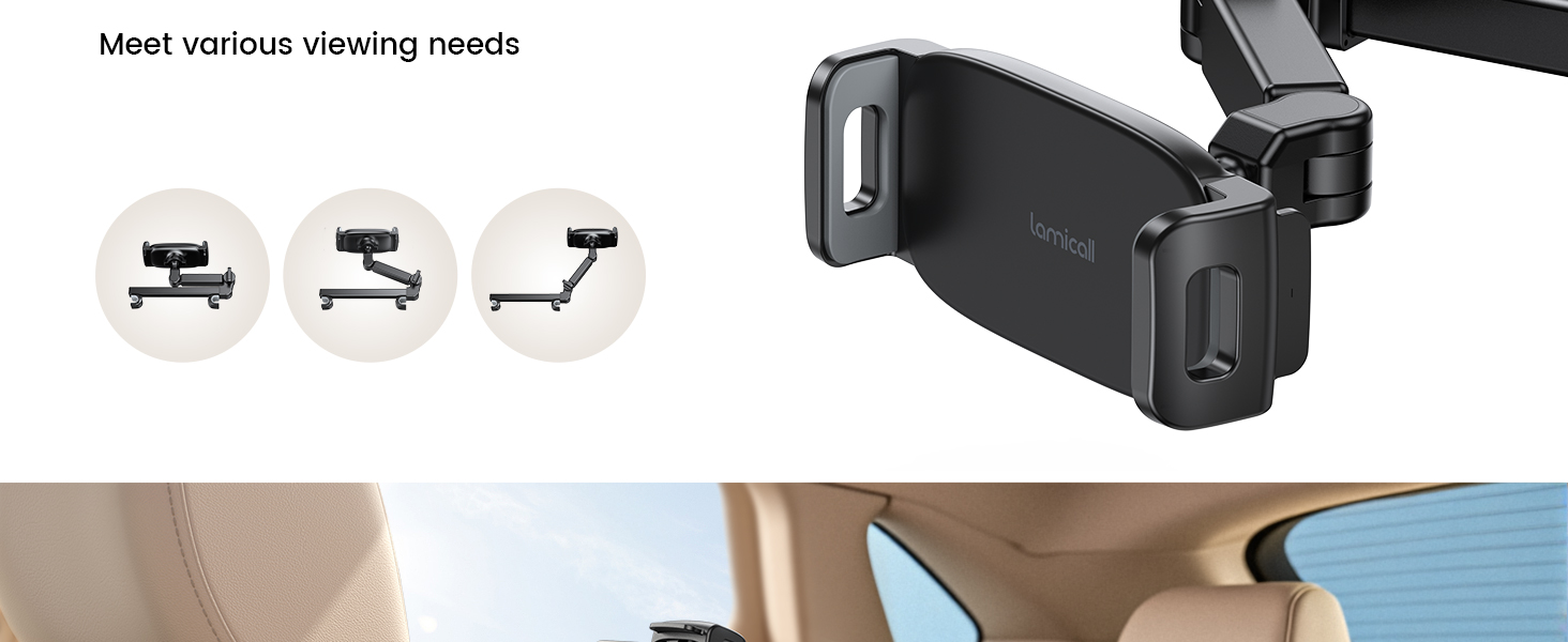 headrest ipad holder