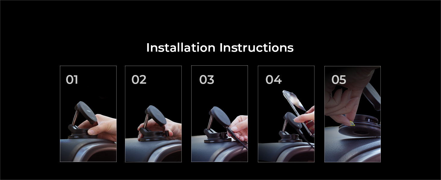 LISEN Qi2.2 25W Magsafe Car Mount Charger