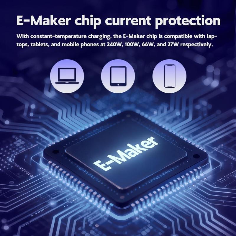 Invisible Holder Charger Cable with Stand, 240w super fast charging