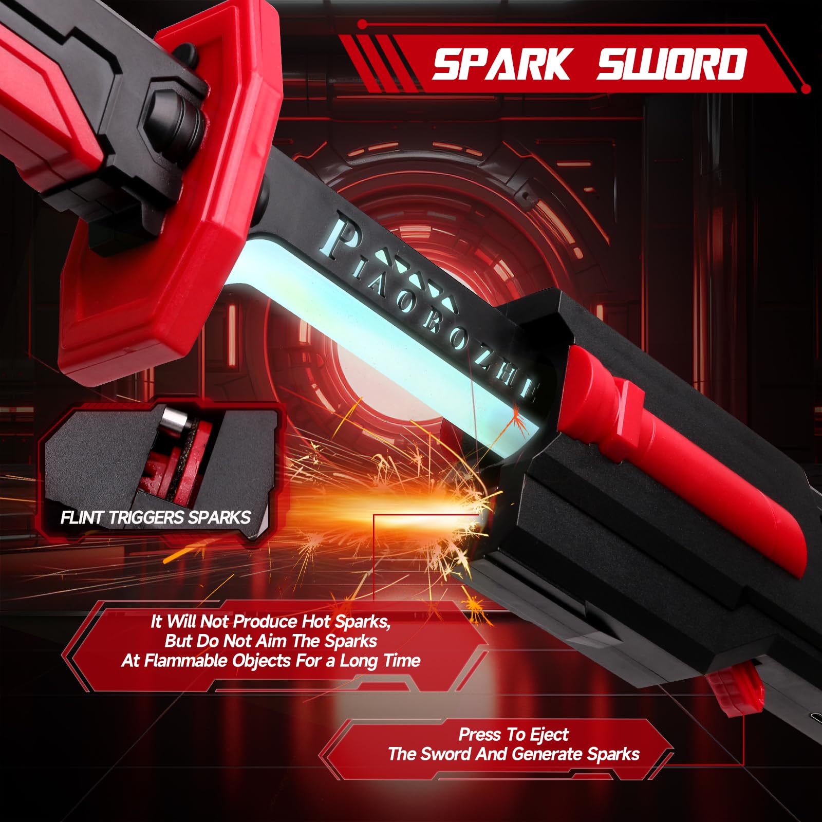 Cyberpunk Spark Blade | RGB LED Mist Sword with Sound FX ⚔️