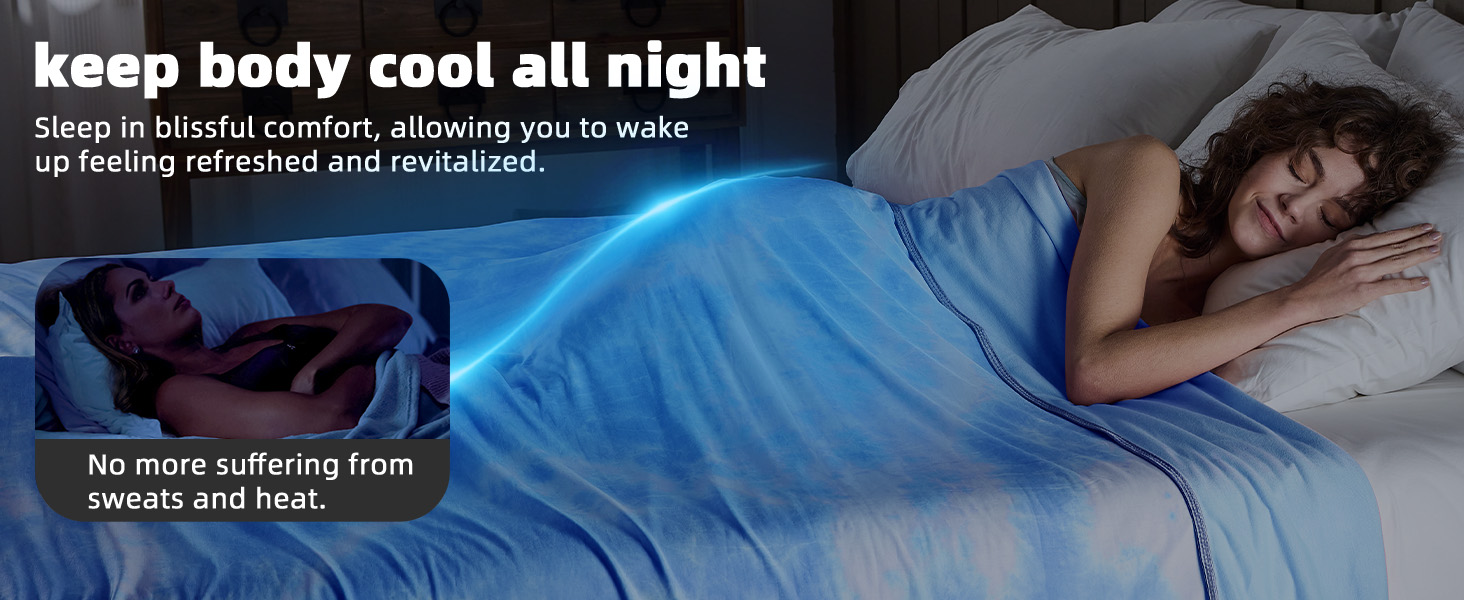 Cooling Blanket Breathable Reverse Side