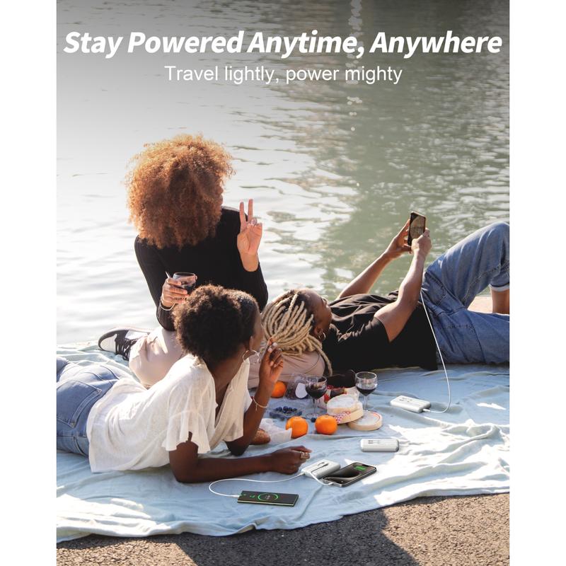 Family Power Hub, Home Power Bank 3-Pack 10000mAh Portable Charger 