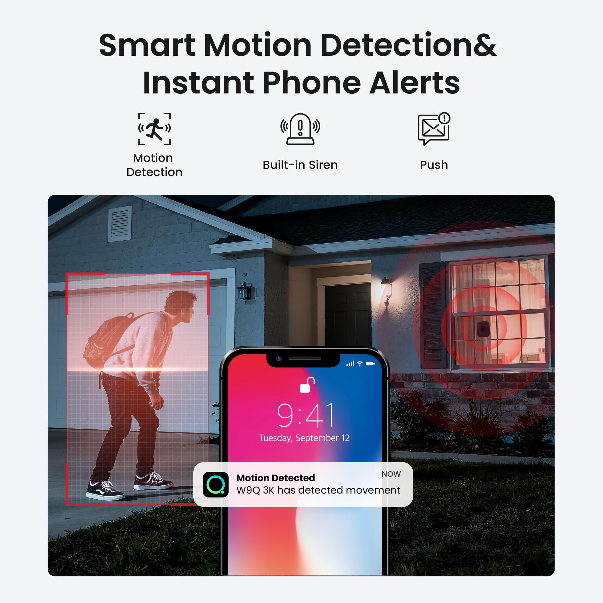 Smart Security Camera: Dual-Band WiFi & AI Night Vision 🏠🛡️