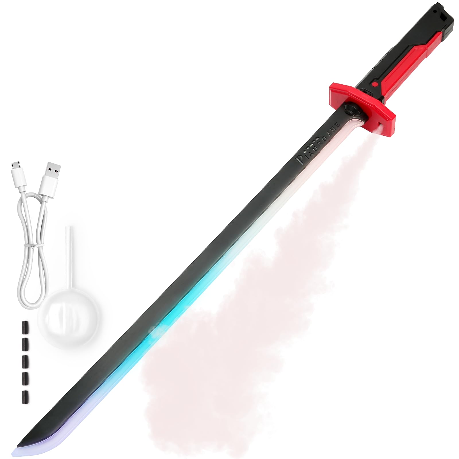 Cyberpunk Spark Blade | RGB LED Mist Sword with Sound FX ⚔️