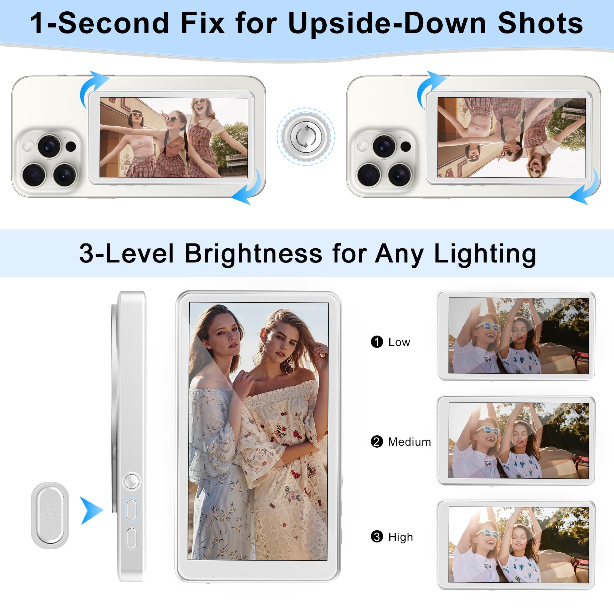 Magnetic Selfie Screen: Use Your Back Camera Like a Pro 🤳✨