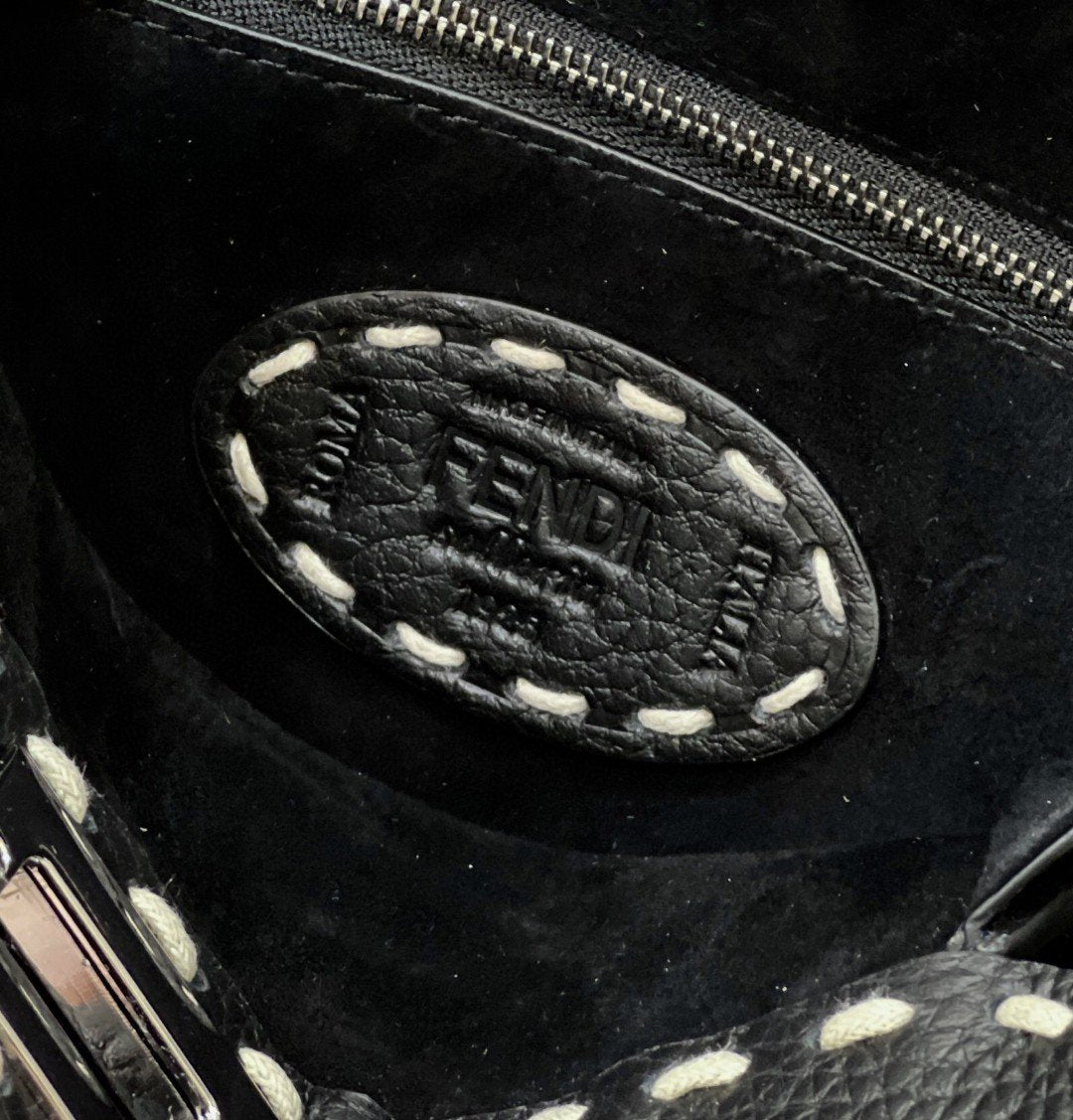 FI Peekaboo Small Black Bag For Woman 23cm/9in