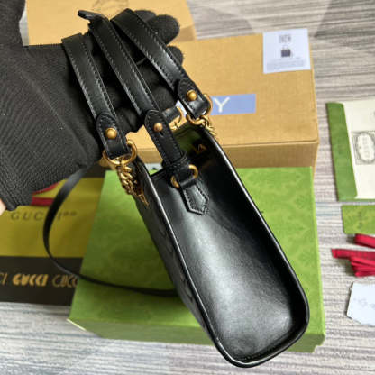 gg Marmont Matelasse Mini Bag Black For Women, Women’s Bags 7.5in/19cm gg ‎696123 DTDHT 1000