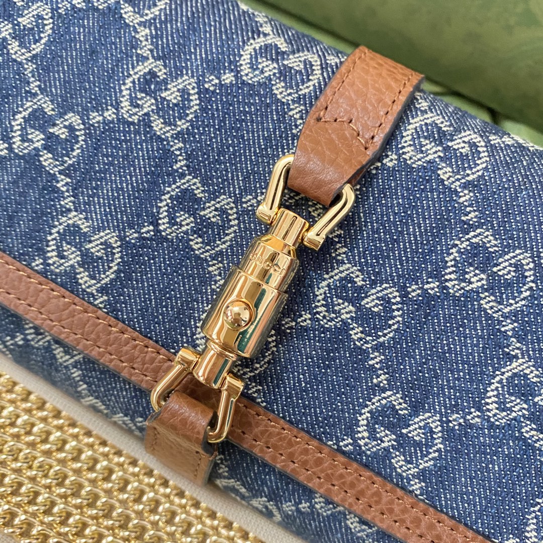 gg Jackie 1961 Chain Long Wallets For Women, Women’s Wallets 19cm/7.5in gg