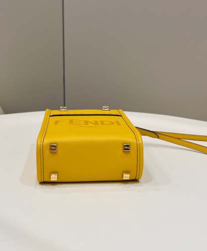 FI Sunshine Shopper Yellow Mini Bag For Woman 13cm/5in