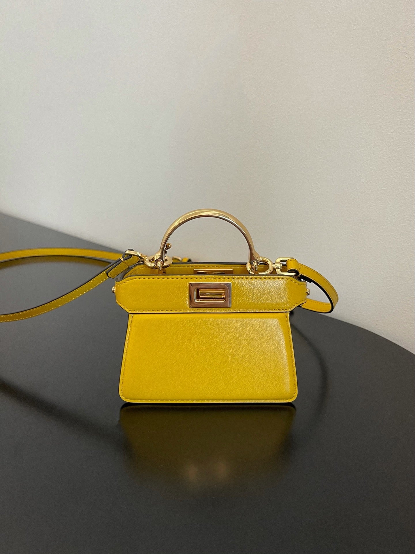 FI Peekaboo ISeeU Petite Yellow Micro Bag For Woman 11cm/4.5in
