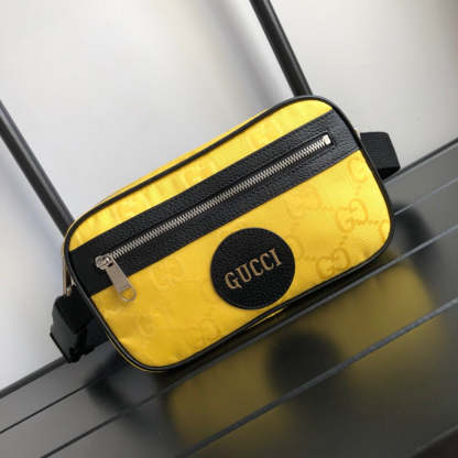 gg Off The Grid Belt Bag Yellow gg ECONYL® For Men  9.5in/24cm gg