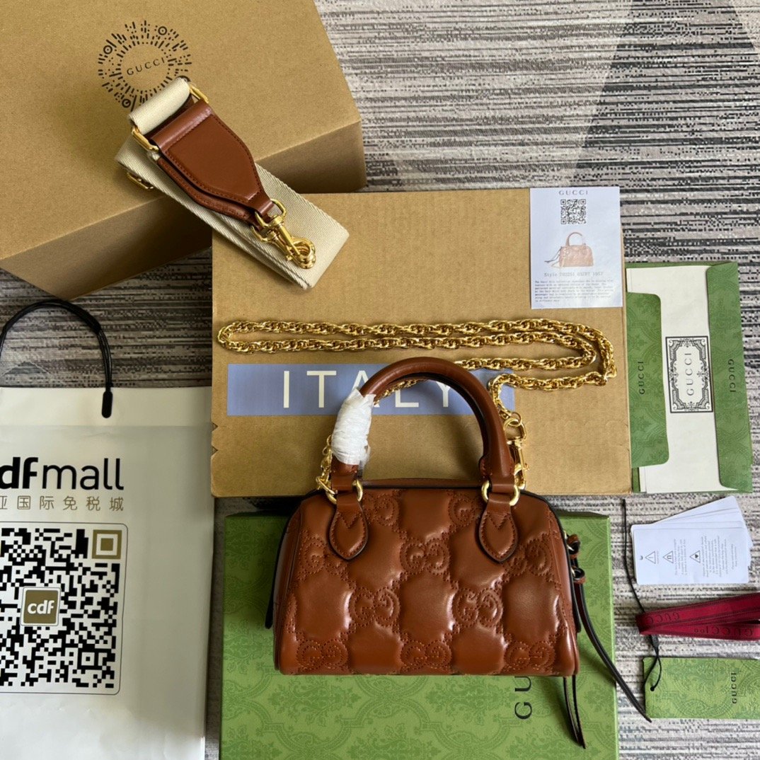 gg Matelassé Top Handle Bag Red For Women, Women’s Bags 7.5in/19cm gg