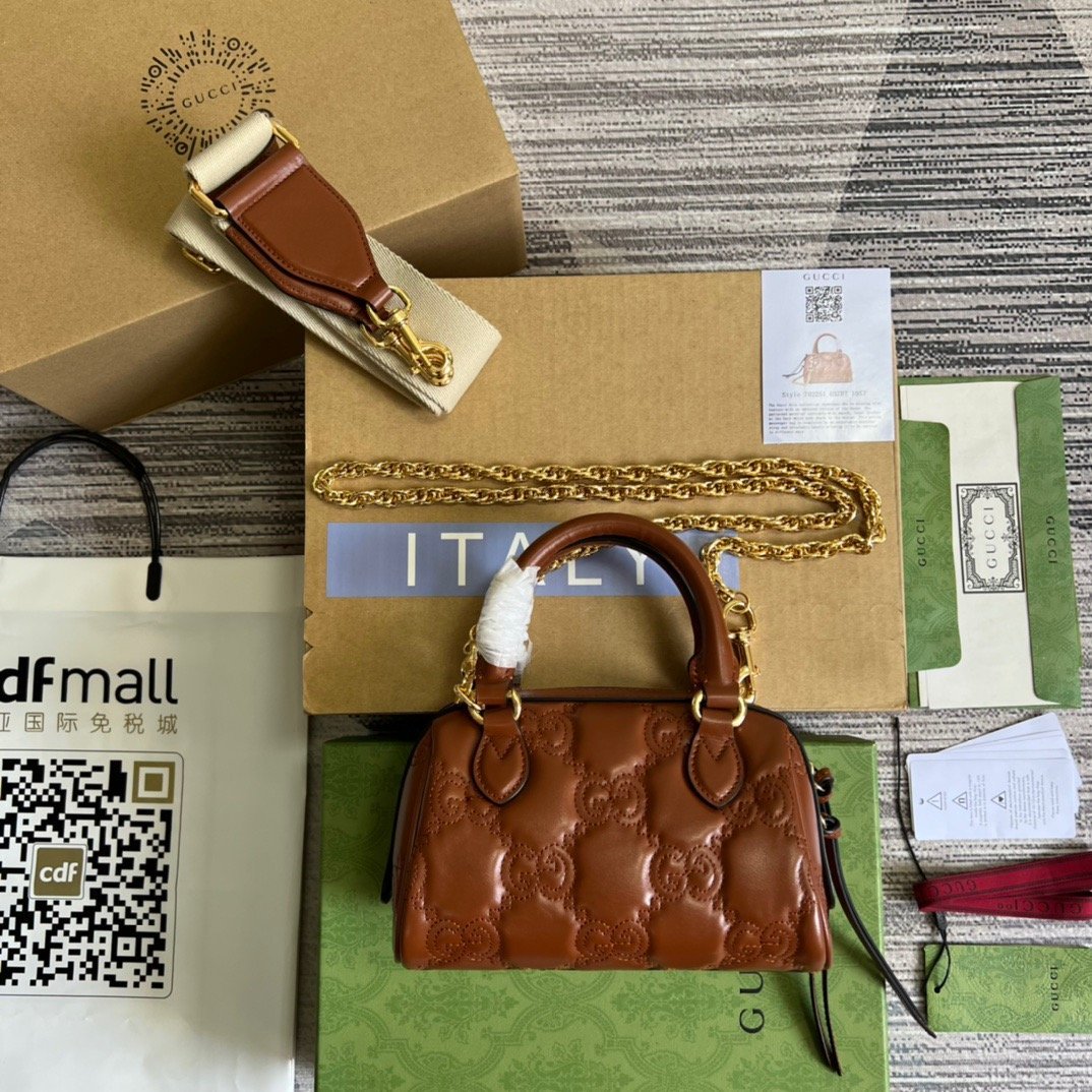 gg Matelassé Top Handle Bag Red For Women, Women’s Bags 7.5in/19cm gg