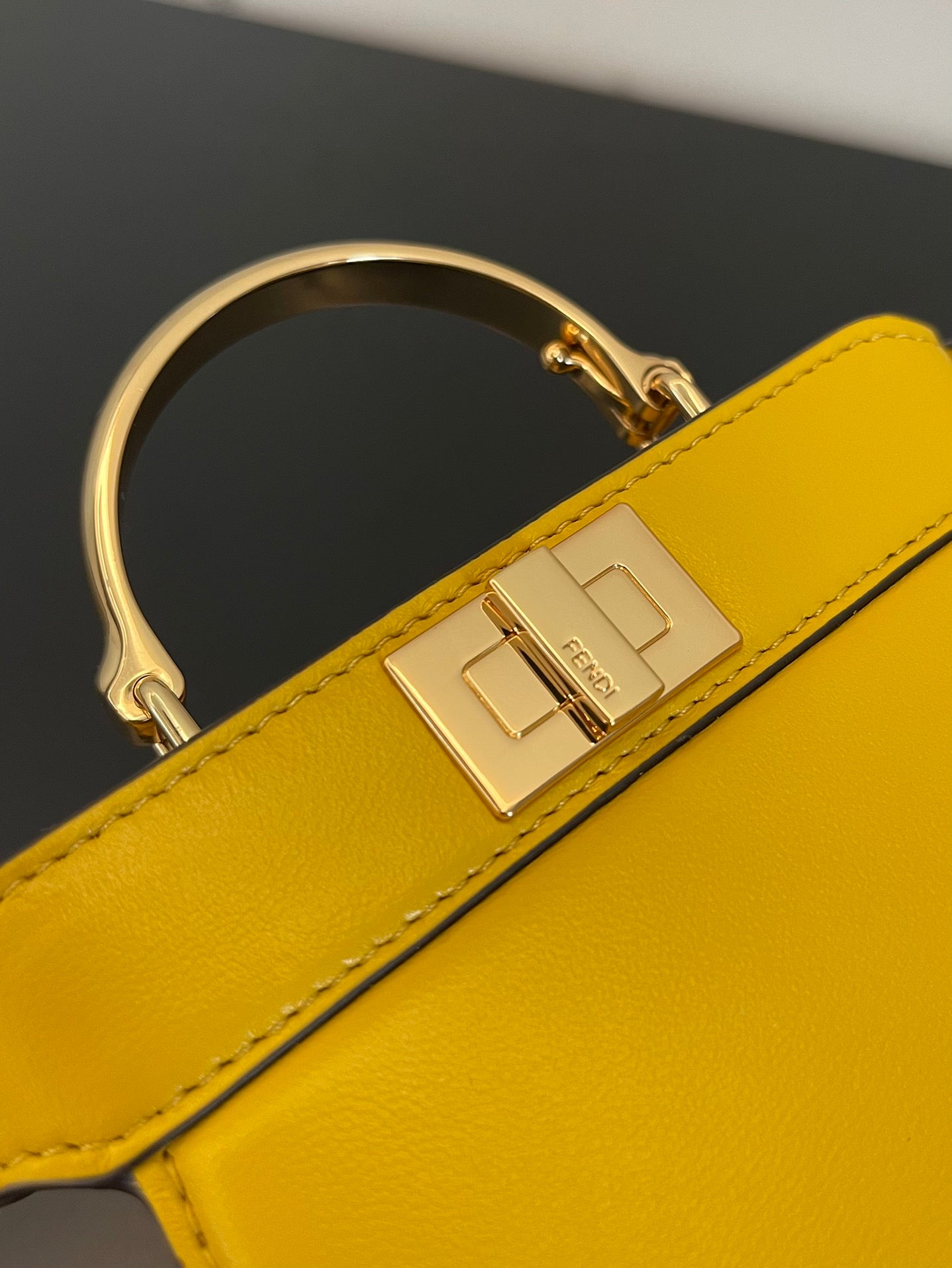 FI Peekaboo ISeeU Petite Yellow Micro Bag For Woman 11cm/4.5in