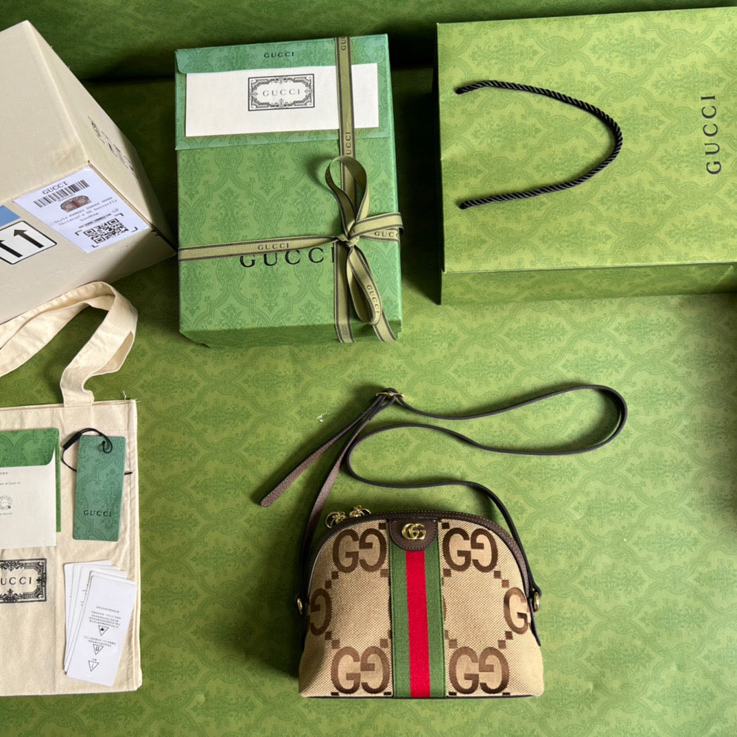 gg Ophidia Jumbo gg Small Shoulder Bag Brown For Women, Women’s Bags 9.3in/24cm gg ‎‎499621 UKMIG 2570